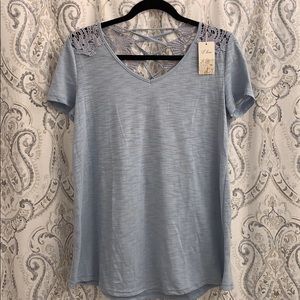 NWT L Love Lace Top